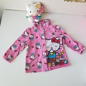 Hello Kitty Pink Character Logo Kids 3T top